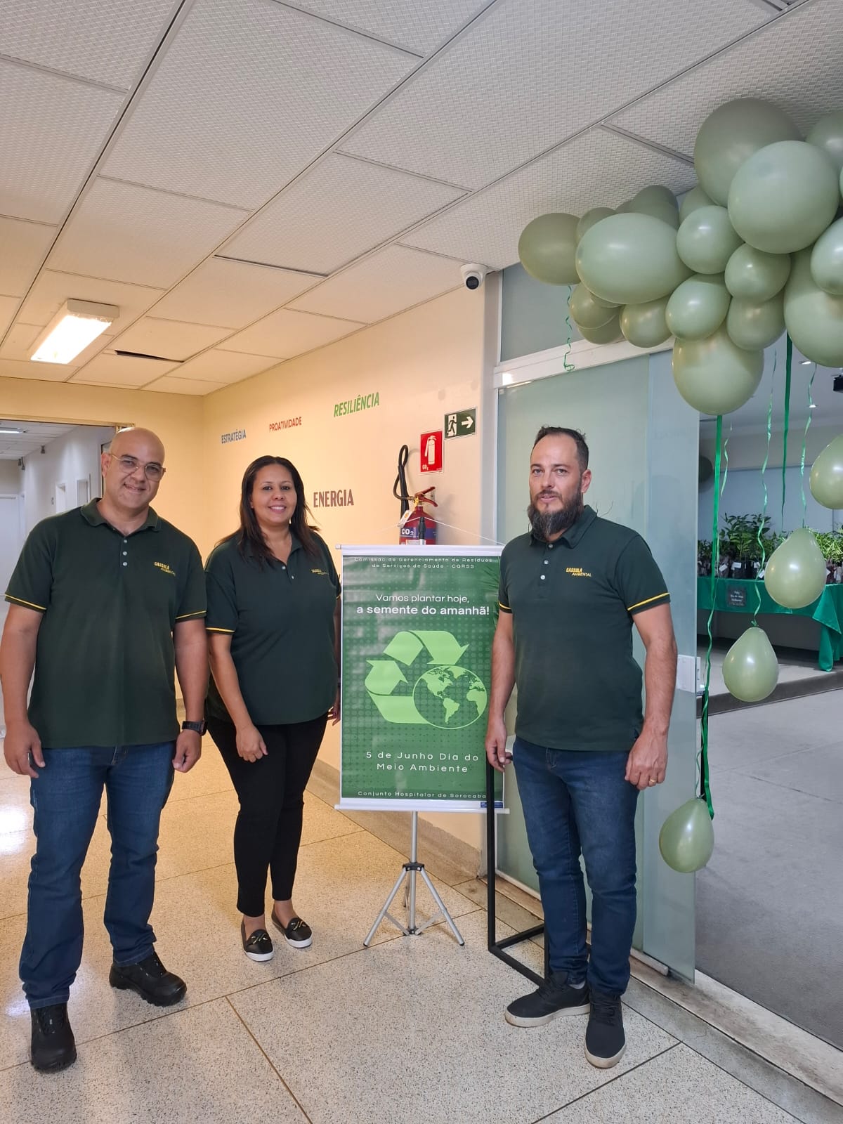 Equipe Cassola atendendo unidade hospitalar